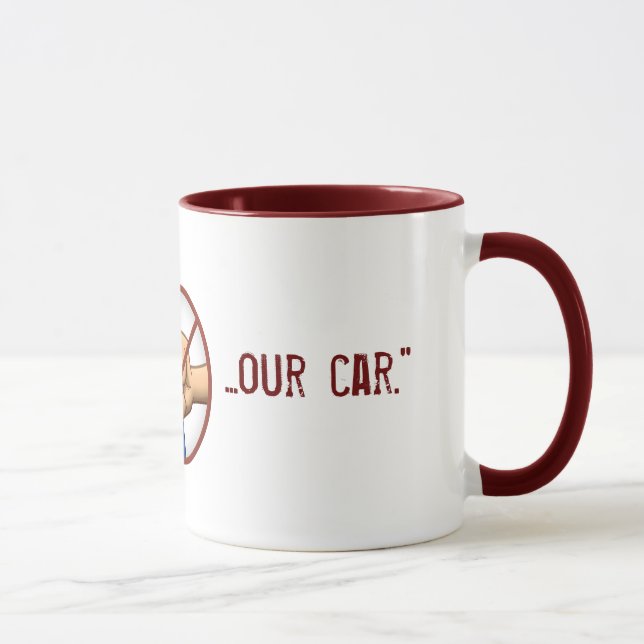 Caneca "Não perfure nosso carro " (Direita)
