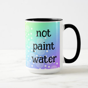 Caneca Não Pintar Água Engraçada Rainbow Coffee Mug