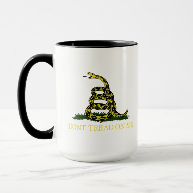 Caneca Não Pise Em Mim Bandeira Gadsden 2º A (Esquerda)