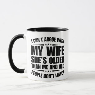Caneca Não Posso Discutir Com Minha Esposa Ela É Mais Vel