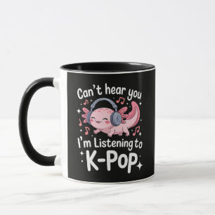 Caneca Não Posso Ouvir Você Estou Ouvindo K-Pop