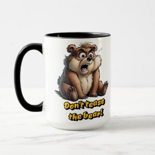 Caneca Não provoque o ursinho de pelúcia - Charme e Humor