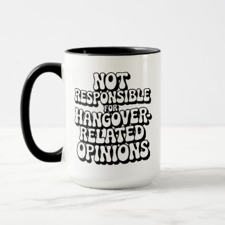 Caneca Não Responsável Por Opiniões Relacionadas Com A Pa