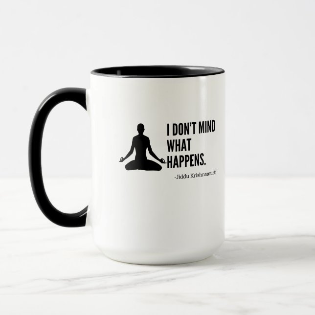 Caneca Não se importe com o que acontece (Esquerda)