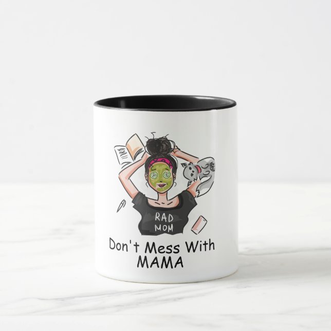 Caneca Não se meta com a mamãe (Centro)