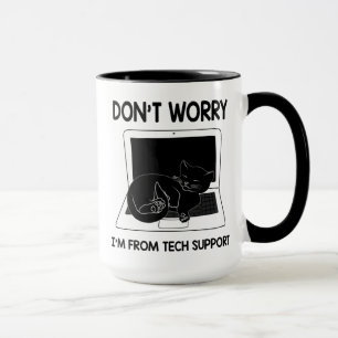 Caneca Não se preocupe, eu sou do suporte técnico, gord