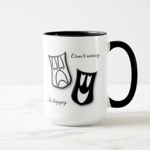 Caneca Não se preocupe seja feliz