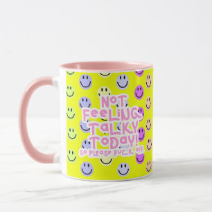 Caneca Não se sentindo falante hoje - Mug