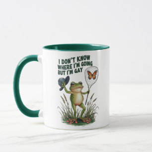 Caneca Não Sei Para Onde Estou Indo Mas Sou Sapo Gay