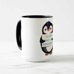 Caneca Não Sou Baixo, Sou do Tamanho de um Pinguim