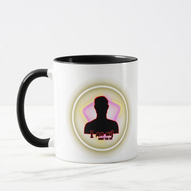 Caneca "Não Sou O Que Você Vê" – Declaração de Identidade (Esquerda)