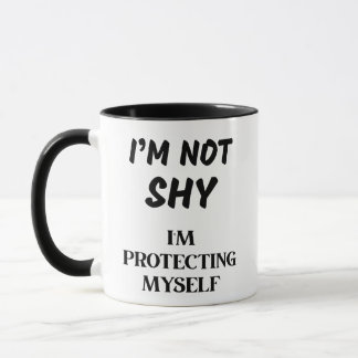 CANECA NÃO SOU TÍMIDO, ESTOU ME PROTEGENDO