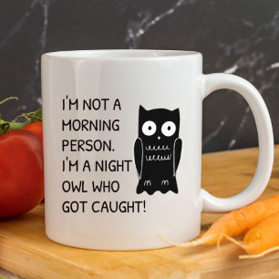 Caneca Não sou uma pessoa matinal Engraçado Sarcástico