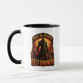 Caneca Não Tenha Medo do Cavaleiro do Crescimento Pessoal