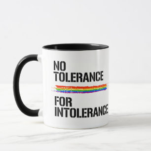 Caneca Não tolerância à intolerância
