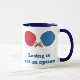 Caneca Não um sibilo Pong da opção