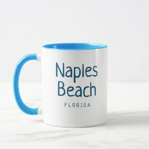 Caneca Naples Beach Flórida Café Mug