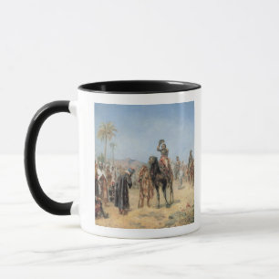 Caneca Napoleon que chega em uns oásis do egípcio (o óleo
