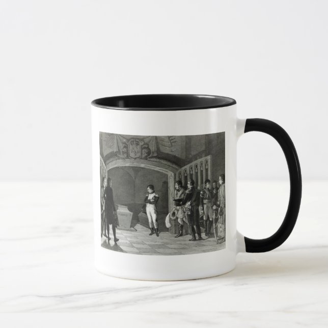 Caneca Napoleon que Meditating antes do túmulo (Direita)