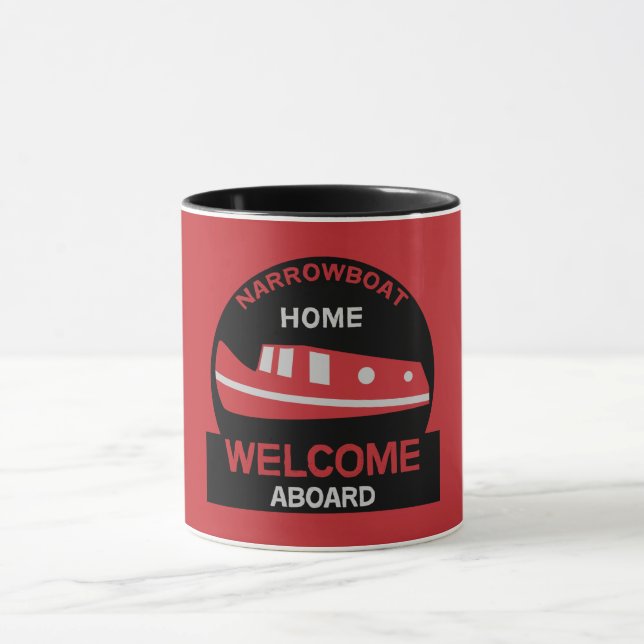 Caneca Narrowboat - Acessórios - Presentes do Canal Boat (Centro)
