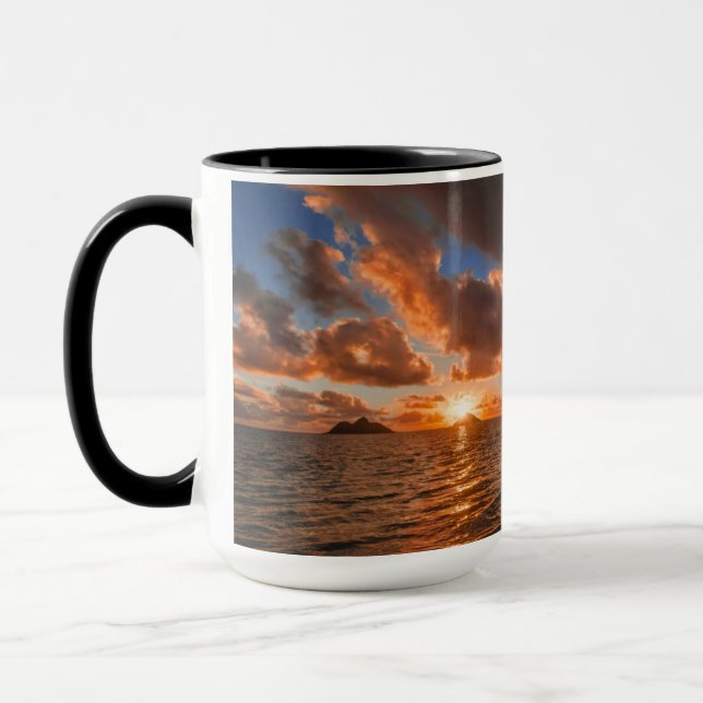Caneca Nascer do sol na ilha de Mokulua (Esquerda)