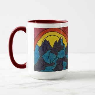 Caneca Nascer do sol nas montanhas