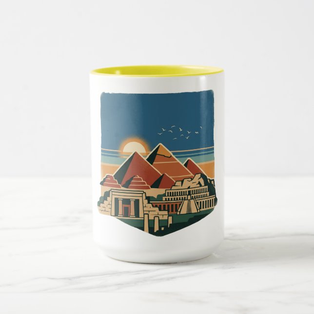 Caneca Nascer do sol no Egito (Centro)