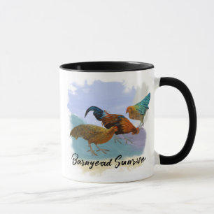 Caneca Nascer do Sol no Quintal - Roxos Azuis Vermelhos T