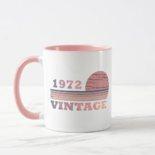 Caneca Nascer em presente de aniversário de 1972