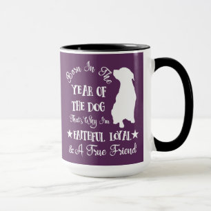 Caneca Nascer no Ano Chinês do Sinal Zodíaco Cachorro