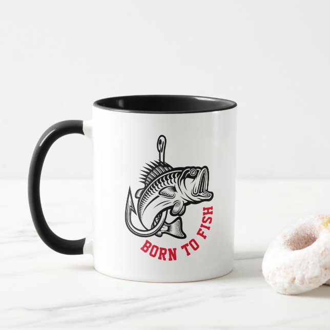 Caneca Nascer Para Peixe (Com Donut)