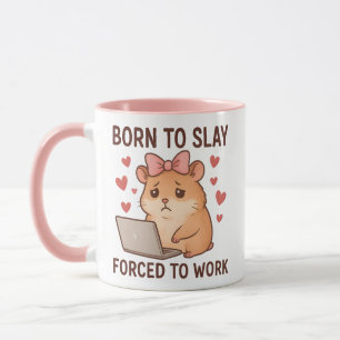 Caneca Nascida para Destruir Forçada a Trabalhar Hamster