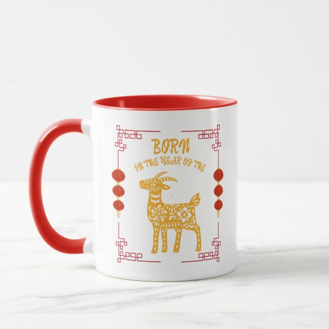 Caneca Nascido no Ano do Bode (Esquerda)
