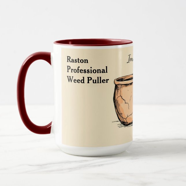 Caneca Nascido para Ilustração Botânica de Jardim Talento (Esquerda)