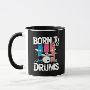 Caneca Nascido Para Tocar Bateria