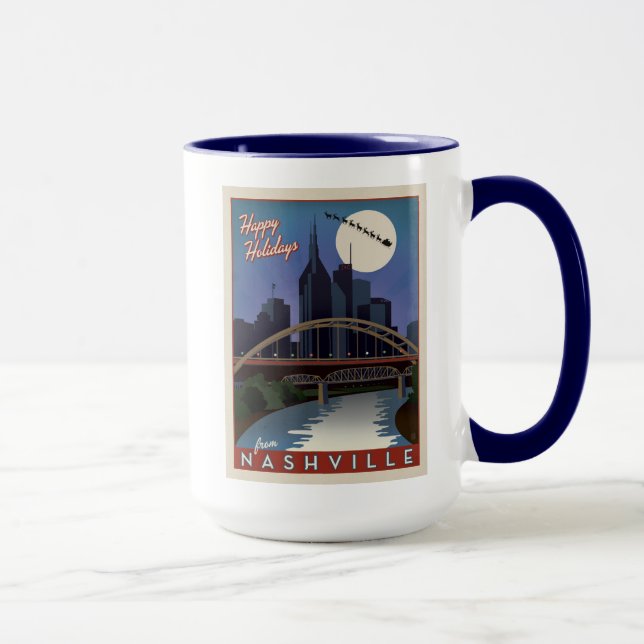 Caneca Nashville Skyline (Direita)