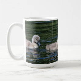 Caneca Natação Amigos lago pássaros lindos animais