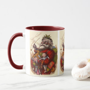 Caneca Natais vintages, Brinquedos da Pipe do Papai Noel