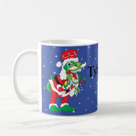 Caneca Natal 11 oz. Estrelas "TySANTAsaurus Rex"