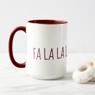 Caneca Natal Adorável FA LA LA LA