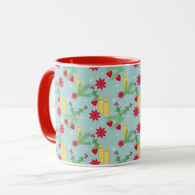 Caneca Natal, ano novo. (Frente Esquerda)