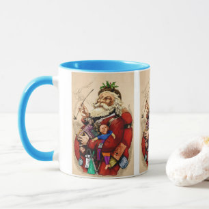 Caneca Natal Antigo, Brinquedos de Cachimbo do Papai Noel