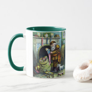 Caneca Natal Antigo, Meias de Natal do Papai Noel com Bri