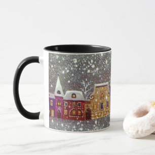 Caneca Natal Antigo, Papai Noel Cavalo Trenó Aberto