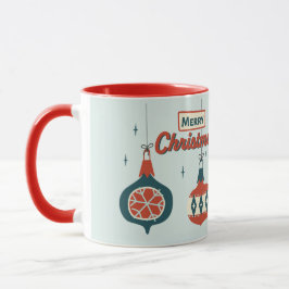 Caneca Natal atômico do século médio