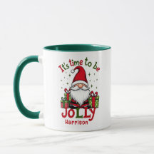 Natal Bonito Alegre Papai Noel Nome Personalizado