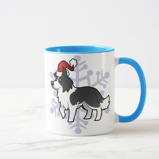 Caneca Natal border collie (Direita)