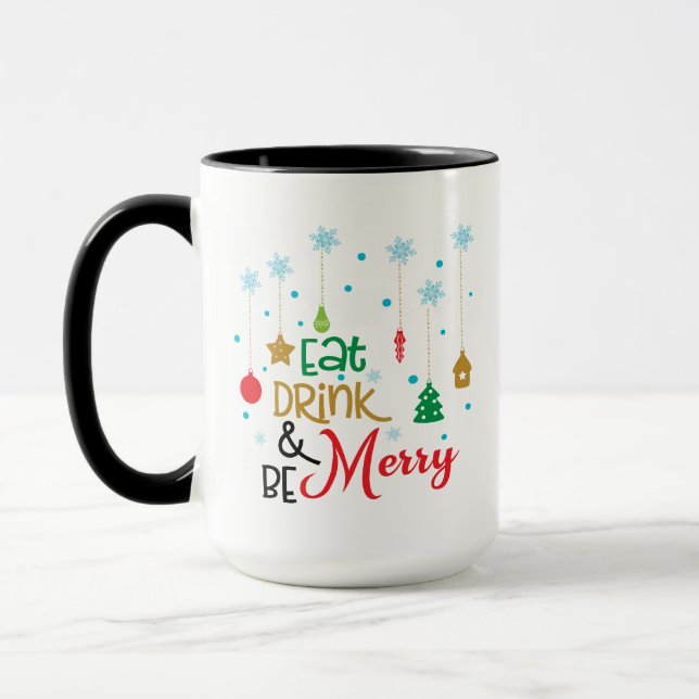 Caneca Natal Coma Beba E Alegre-Se, Alegria De Natal (Esquerda)