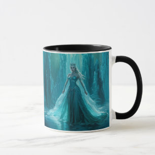 Caneca Natal da Rainha do Gelo mágica