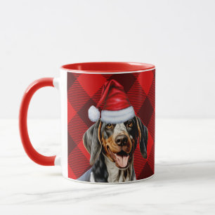 Caneca Natal da Xadrez de Natal de Bohound Buffalo